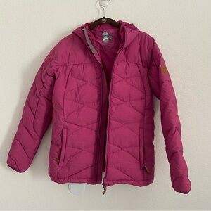McKinley Girls Size XL Pink Cranbrook Down 50:50 Full Zip Jacket
